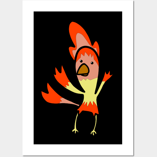 The flame fire chicken hot Wall Art by FzyXtion